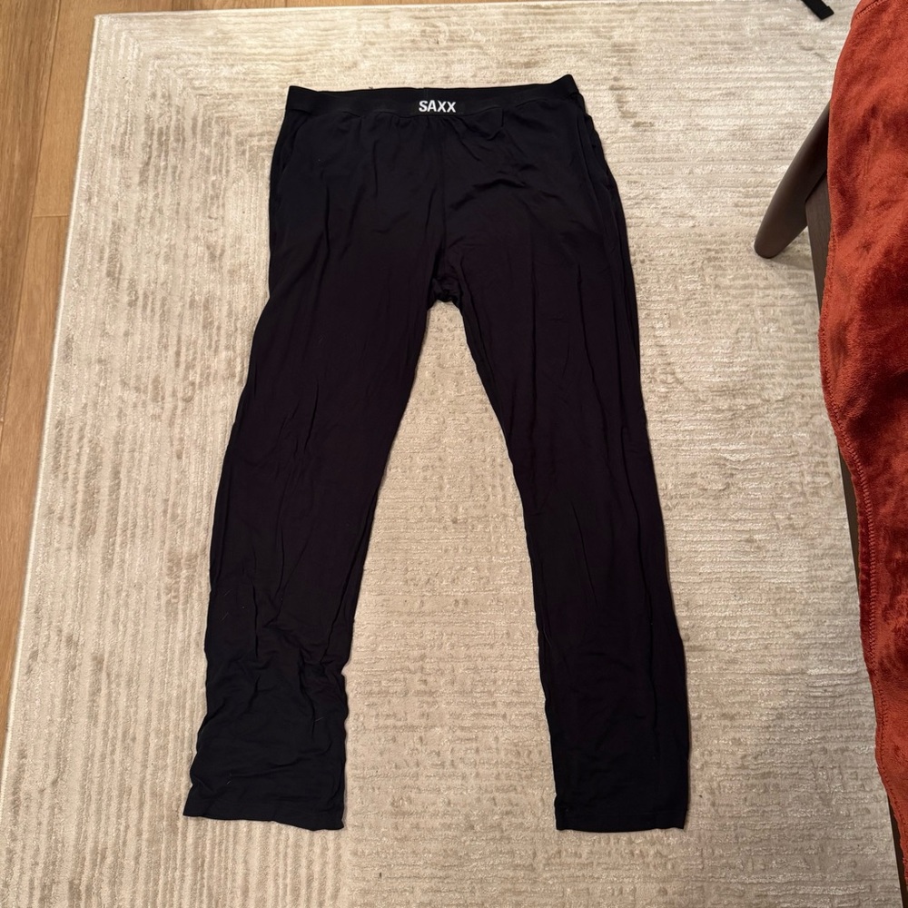 Saxx Mens Black Sleepwalker Pants